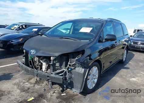 2011 Toyota Sienna Limited V6 z USA, uszkodzony, nr VIN 5TDYK3DC0BS037696
